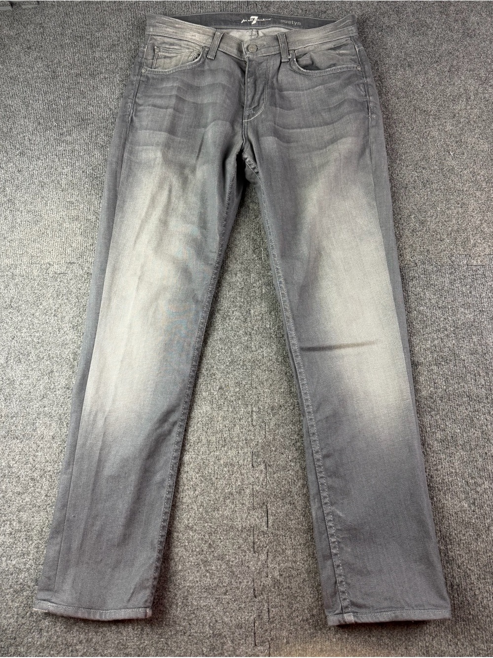 7 For All Mankind Austyn Mens Cotton Blend Jeans Size 31x30 Gray